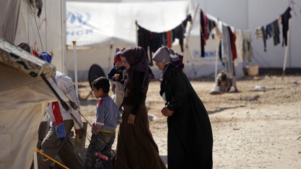 Palestine refugees at a camp in Lebanon. (AFP/ File Photo)