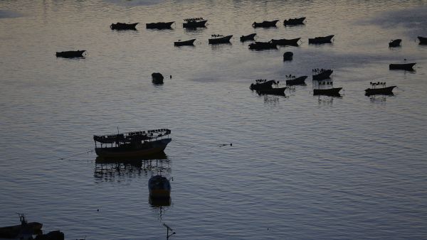 About 4,000 fishermen work off the coastal strip, more than half of whom live below the poverty line. (AFP)