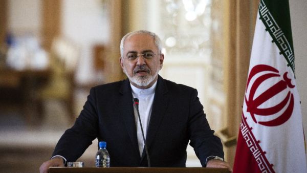 Iranian Foreign Minister Mohammad Javad Zarif speaks during a press conference in Tehran. (AFP/ Behrouz Mehri)