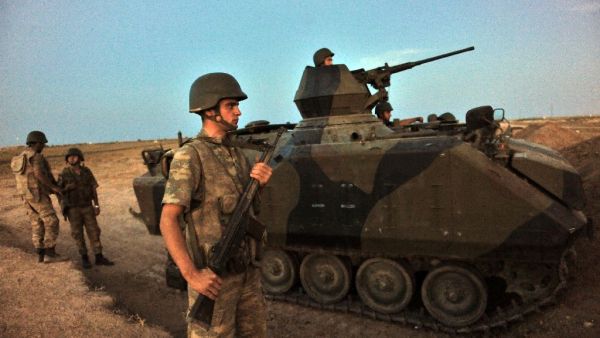 Turkish troops on Syrian grounds (AFP/File Photo)