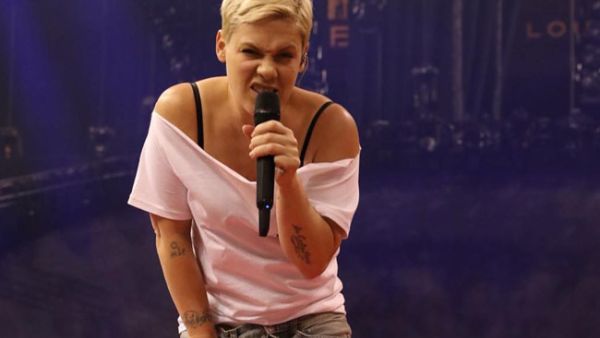 Pink was admitted to hospital on Sunday (Source: Pink / Instagram ) 