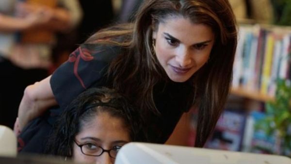 Jordanian females are the top in using the internet in the Arab World - with Queen Rania as a famous example.