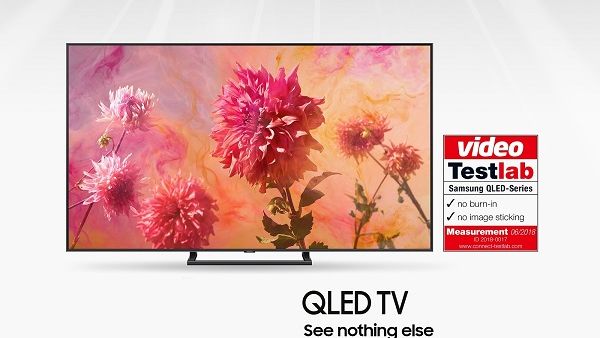 Samsung’s QLED TVs passed the stress test and received the certificate for ꞌno burn-inꞌ and ꞌno afterglowꞌ. Samsung’s QLED TVs passed the stress test and received the certificate for ꞌno burn-inꞌ and ꞌno afterglowꞌ.