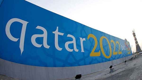 The BBC journalists who were arrested were looking into the conditions for laborers working on Qatar's FIFA World Cup project (AFP/Karim Jaafar)