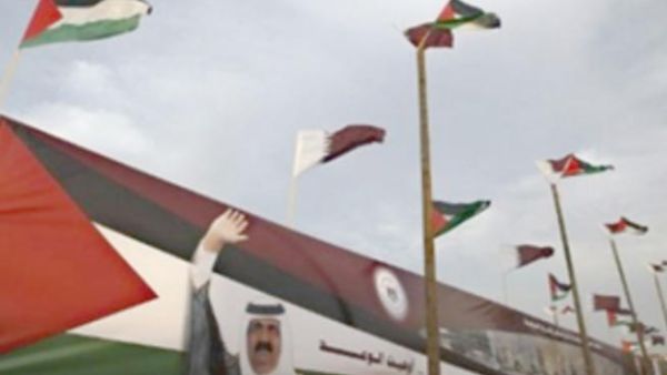 امير قطر هاتف الرئيس الفلسطيني قبيل سفره الى القطاع