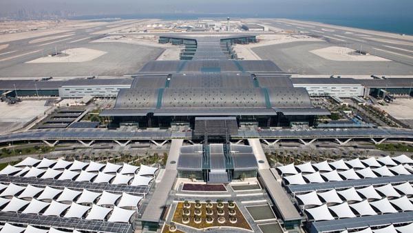 Aerial view of Hamad International Airport. (Construction Week Online)