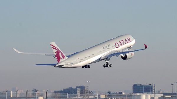 Qatar airways has suspended all flights to Saudi, UAE, Egypt and Bahrain (Remy Gabalda/AFP)