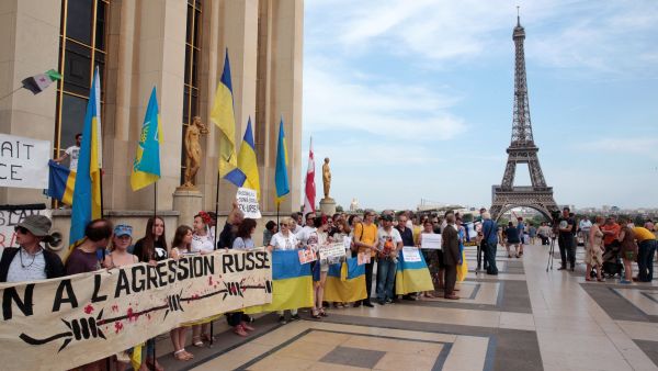 In the French election campaign, Macron took a harder line on relations with Russia than his opponents. (AFP) 