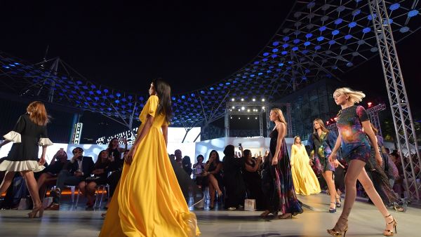 Models present on the catwalk creations during the Arab Fashion Week in Dubai  (AFP/File Photo)	