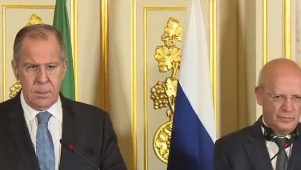 لافروف خلال مؤتمر صحفي اليوم السبت في لشبونة