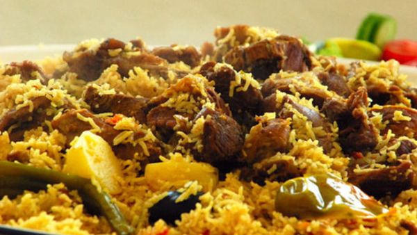 كبسة اللحم بالخضروات كبسة اللحم بالخضروات