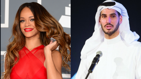 ريهانا وحبيبها رجل الأعمال السعودي حسن جميل
