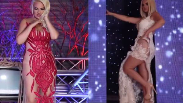 Rima appeared in the video wearing revealing dresses (Source: Rima Dib - Facebook)