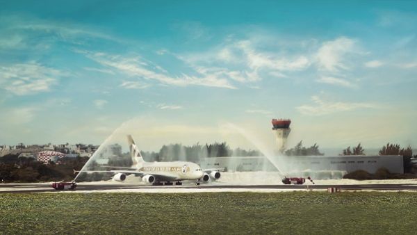 The new 3,400 metre-long and 60-metre-wide runway is the first in the Maldives capable of supporting an A380. The new 3,400 metre-long and 60-metre-wide runway is the first in the Maldives capable of supporting an A380.