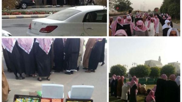 صور مركبة للاعتصام امام الديوان الملكي /عن توتير