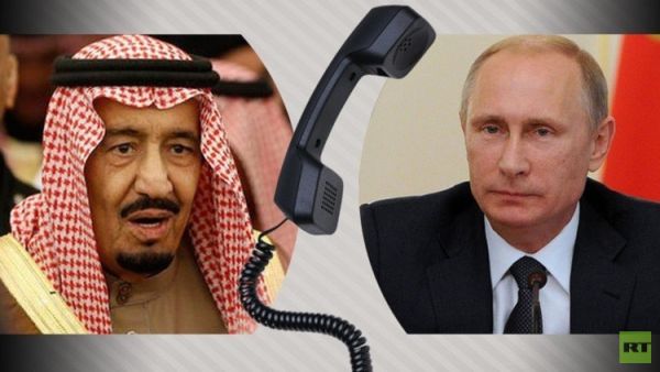 الرئيس الروسي فلاديمير بوتين والعاهل السعودي الملك سلمان بن عبدالعزيز