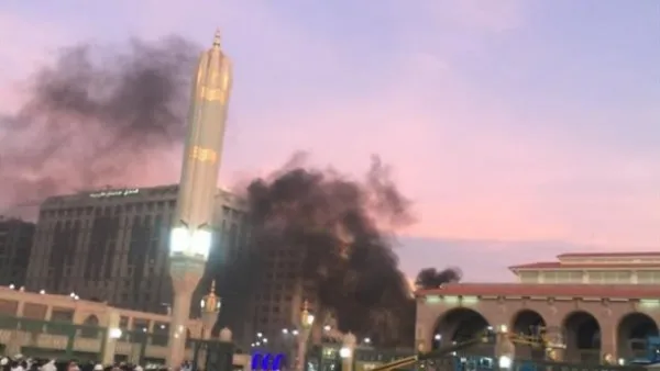 صورة للتفجير في المدينة المنورة..عن الانترنت