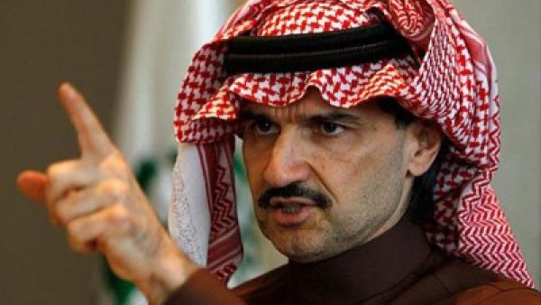 الأمير الوليد بن طلال المحتجز لدى السعودية، بتهم فساد