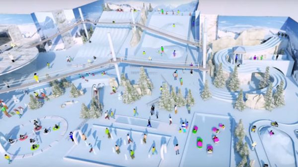 Snow City cost SR100 million and has been built over 5000 square metres with an hourly capacity of 350 people.  (Khaleej Times)