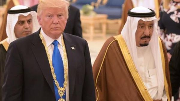 King Salman bin Abdulaziz held a telephone conversation with US President Donald Trump to discuss the Palestinian issue and the situation in the region. (AFP/ File Photo)