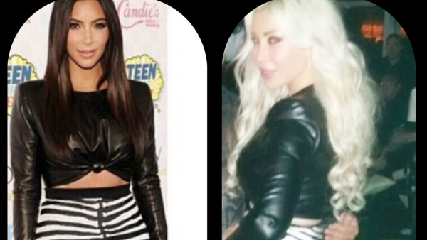 Nourhanne sporting the same outfit as Kim Kardashian. (Image: Al Jaras Magazine) Nourhanne sporting the same outfit as Kim Kardashian. (Image: Al Jaras Magazine)