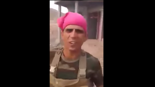 The video, which appeared on YouTube Saturday, went viral across Arabic social media Sunday with more than 200 tweets per minute.  (YouTube)