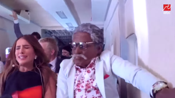 A very scared Zeina on "Ramez in Control." (YouTube)