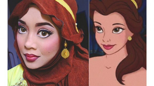 Queen of Luna transformed herself here into the beautiful Belle from Beauty and the Beast. (Instagram)
