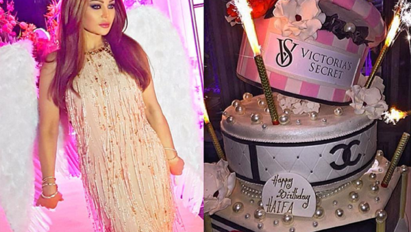 Lebanese diva Haifa Wehbe celebrated her birthday with friends in a fabulous birthday party. (Instagram)