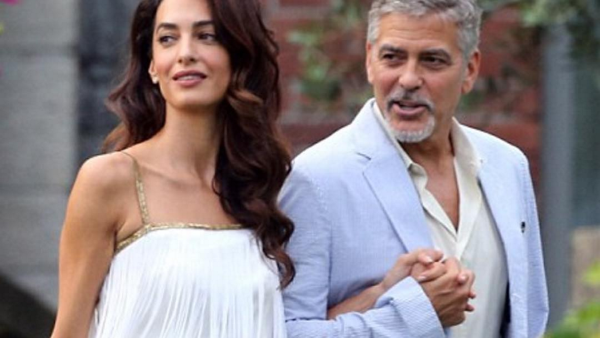 The Hollywood actor and his lawyer wife threw a sensational fundraiser to raise money for Darfur. (Instagram)