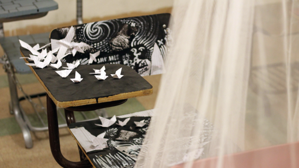 The desks are currently on show as part of the 'Back to School' project. (File photo)