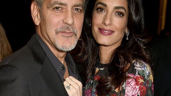 George and Amal at The White Helmets premiere. (Instagram)
