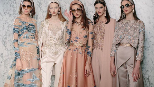 Models walked the runway with Egyptian music playing in the background. (Instagram)
