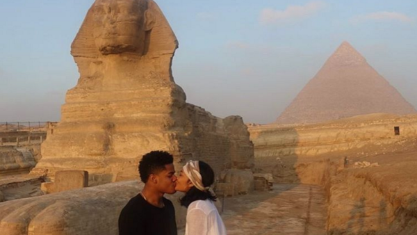 Chanel Iman's bae posted photos of their trip on Instagram. 