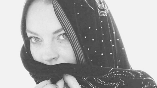 Is Lohan hinting that people shouldn't judge Muslims? (Instagram)