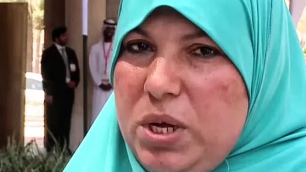 Mona al-Beheiri has been filmed expressing her idiosyncratic support for Sisi in an eyebrow-raising video during a week of protests (YouTube) Mona al-Beheiri has been filmed expressing her idiosyncratic support for Sisi in an eyebrow-raising video during a week of protests (YouTube)