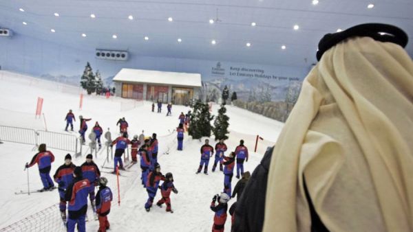 Ski Dubai, visible from the new Aspen Chalets. (AFP/File)