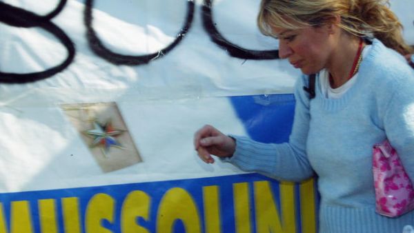 Granddaughter to Fascist leader, Alessandra Mussolini is a defender of women's and champions left-wing causes as immigration