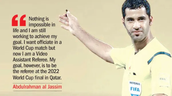 Qatari referee Abdulrahman al Jassim (Photo: Qatar Tribune)