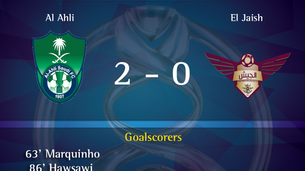 FULL TIME | @ALAHLI_FC 2-0 @EljaishSC #ACL2016 #LAHvJAI