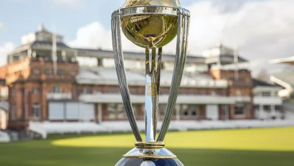The ICC Cricket World Cup trophy