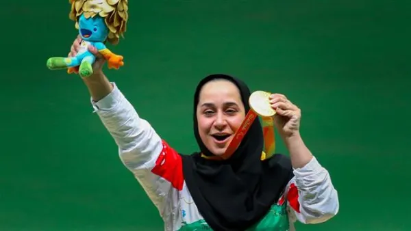 Iranian Paralympic sports shooter Sareh Javanmardi (Photo: Press TV)