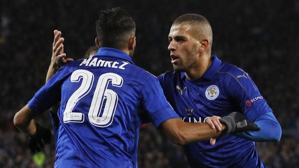  The fleet footed Algeria winger hit a sensational drive before assisting his compatriot whose lobbed finish doubled their advantage over their visitor 