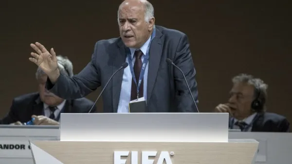 Chairman of the Palestinian football association, Jibril Rajoub