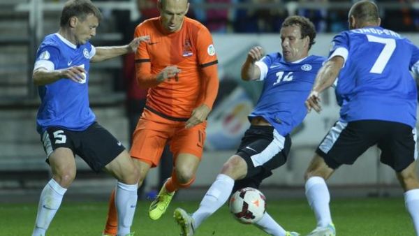 روبن خلال مباراة سابقة لمنتخب هولندا