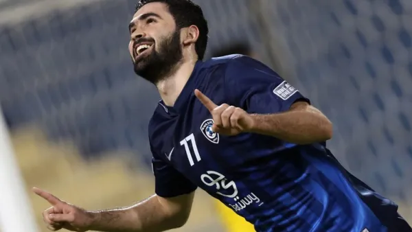 خربين يحتفل بهدفه