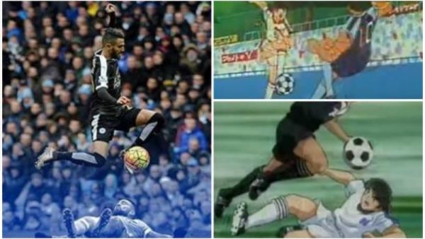 محرز يراوغ على طريقة الكابتن ماجد