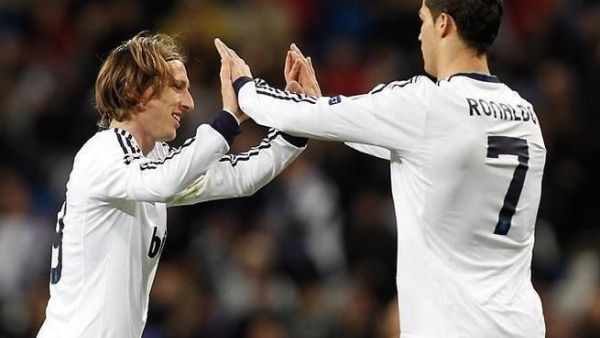 صورة أرشيفية لرونالدو ومودريتش