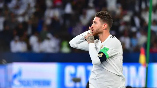 راموس يطالب الجماهير بالسكوت بعد تسجيل هدف ريال مدريد الثالث