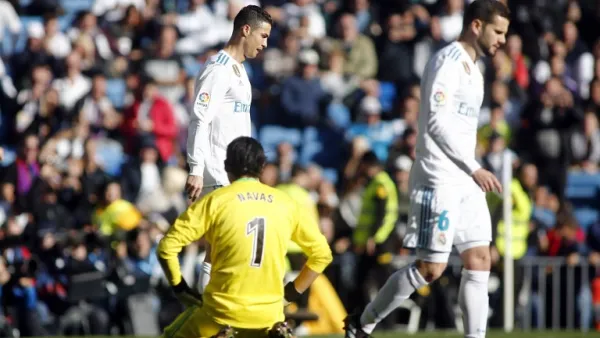 خيبة الأمل على لاعبي ريال مدريد خلال الكلاسيكو